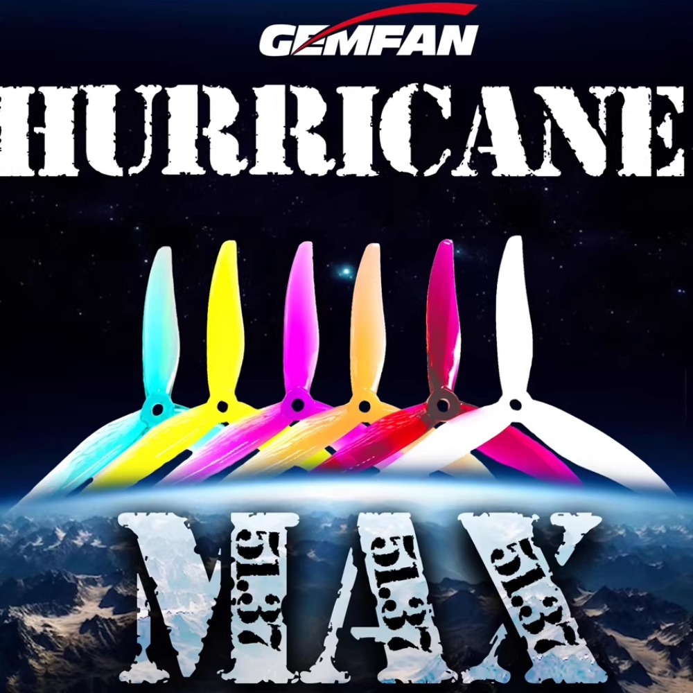 2Pairs Gemfan Hurricane 51377  - Fpv Drone Motor ulasan dan harga